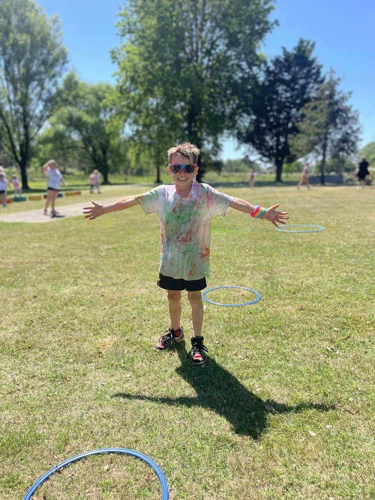 May be an image of frisbee